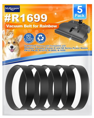 R1699 Vacuum Belt Compatible with Rainbow Vacuum Cleaner E and SE Series Power Nozzle PN-2, PN-2E, R-4375, R-2800, R-1650, 3 Pack in Kuwait