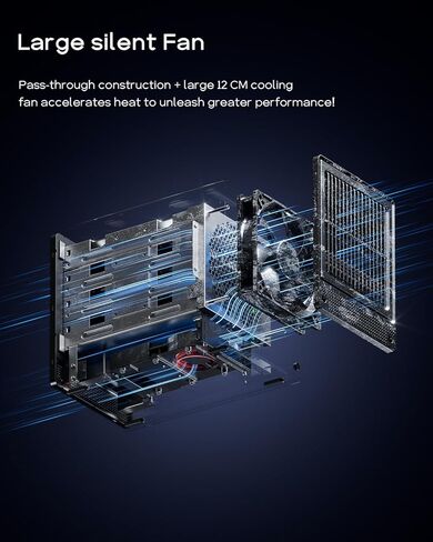 R1 Intel N100 MINI PC 4C/4T ، دعم 40T （2 * 20T 2 Bay Storage） ， NO RAM NO SSD 3-IN-1 MINI COMPUTERS WIFI 6 DUAL 2.5G LAN in Kuwait