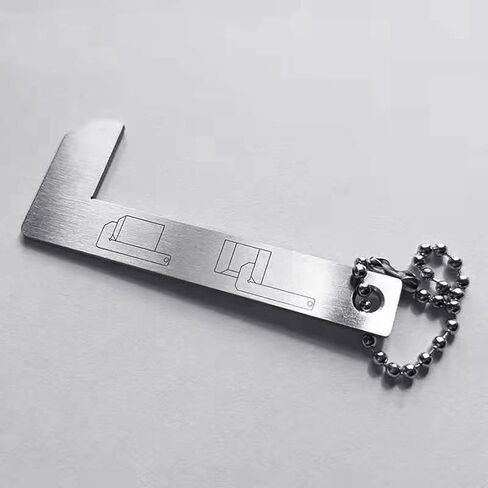 Stainless Chamfering Ruler 0-30mm Chamfered Gauge Graduation .5mm Accuracy .25mm Chamfer Caliper for Glass Processing Chamfer Caliper in Kuwait