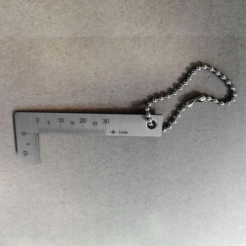 Stainless Chamfering Ruler 0-30mm Chamfered Gauge Graduation .5mm Accuracy .25mm Chamfer Caliper for Glass Processing Chamfer Caliper in Kuwait