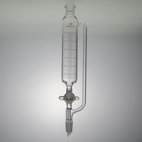 60mL Graduated Pressure Equalizing Funnel Glass Stopcock (14/20) in Saudi Arabia