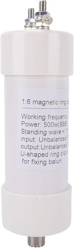 SUNGOOYUE 500W 1 to 56MHz HF Shortwave Antenna Impedance Transformer, 50 Ohm to 300 Ohm Balun Unbalanced Balanced, with Low VSWR Below 1.5, for Shortwave Communication in Saudi Arabia
