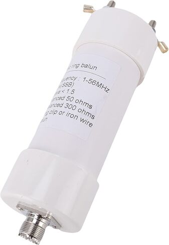 SUNGOOYUE 500W 1 to 56MHz HF Shortwave Antenna Impedance Transformer, 50 Ohm to 300 Ohm Balun Unbalanced Balanced, with Low VSWR Below 1.5, for Shortwave Communication in Saudi Arabia