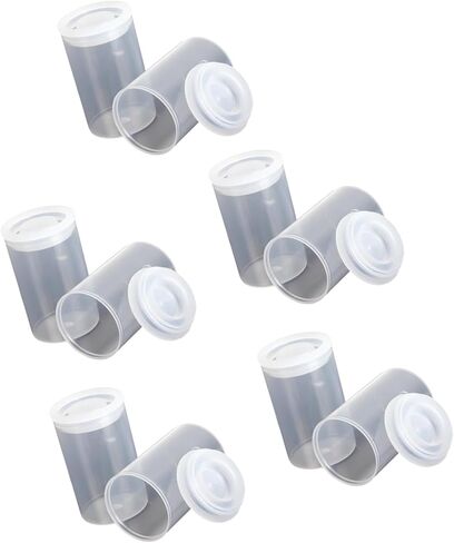 10Pcs Empty Bottle 33mm Film Cans Canisters Container for Accessories Art Beads Coinning Fishing Single Roll Canister in Saudi Arabia