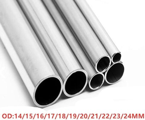 2pcs Seamless Stainless Steel Capillary Tube 250mm Length 14mm/15mm/16mm/18mm/20mm/22mm/25mm/28mm/30mm/35mm Out Dia (Color : OD 22mm ID 19mm, Size 2pcs) in Kuwait