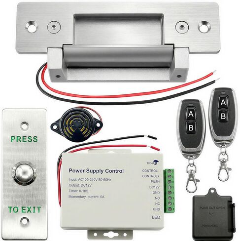 2025 Upgraded ANSI Standard Heavy Duty Electric Door Strike Lock for Door Access Control System, Cylindrical/Mechanical Locksets, Fail-Secure/Fail-Safe Adjustable, (Input Voltage 12VDC), Silvery in Kuwait