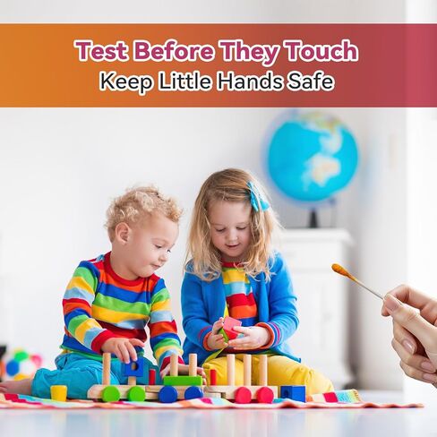 مجموعة اختبار الرصاص للأطباق، 30 قطعة من شرائط مجموعة اختبار طلاء الرصاص، مجموعة مسحات اختبار الرصاص، ألعاب سيراميكية، مجوهرات خشبية معدنية، جميع الأسطح، كشف سريع للرصاص في المنزل in Kuwait