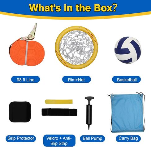 Beach Basketball Hoop for Sand, Portable Basketball Hoop with Adjustable Height for Kids Teens, On Lawn Grass, in Backyard, at Pool, New Travel Basketball Hoop Sport for Boys, Girls, Family in Kuwait