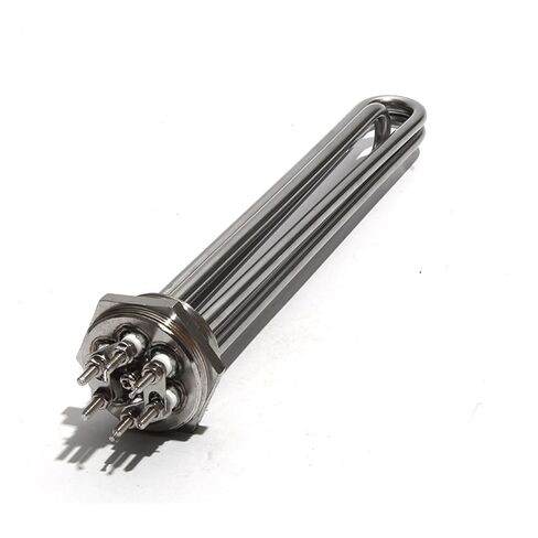 مجموعة عناصر سخان المياه 12KW 220V DN40 - عنصر تسخين من الفولاذ المقاوم للصدأ 304 مع ملحقات للتدفئة السريعة in Kuwait