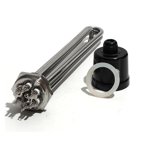 مجموعة عناصر سخان المياه 12KW 220V DN40 - عنصر تسخين من الفولاذ المقاوم للصدأ 304 مع ملحقات للتدفئة السريعة in Kuwait