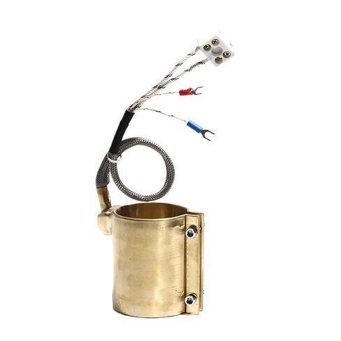 Sealed Copper Band Heater with K Thermocouple, Adjustable ID 42-60mm, 220V, 160-300W for Nozzle Heating in Injection Molding Machines(IDxH 40x30mm 170W) in Kuwait