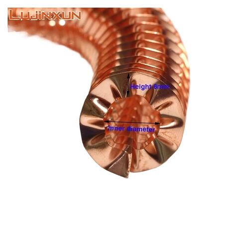 High-Efficiency T2 Copper Fin Tube Heater - 1M Length, ID6-32mm, Premium Thermal Conductivity(ID10mm) in Kuwait