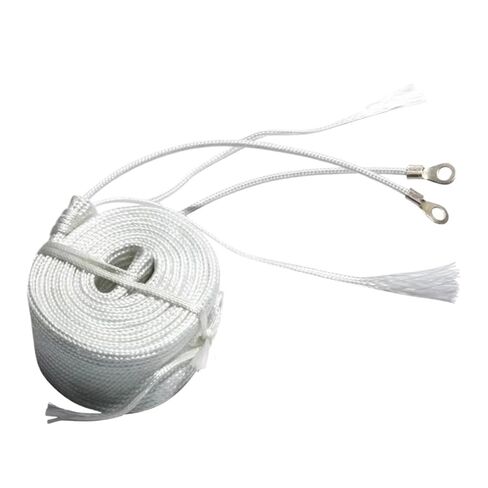 220V 30mm Glass Fiber Heating Belt - Flexible Electric Heating Belt for Pipe Winding and Freeze Protection(2M 200W) in Kuwait