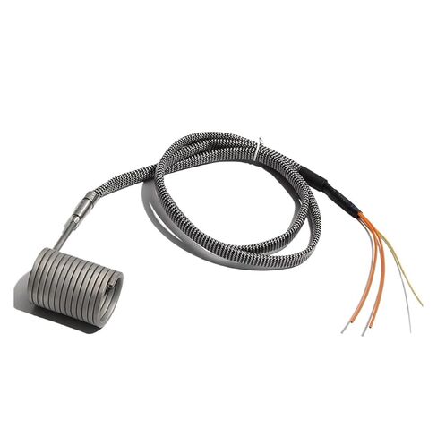 سخان شريطي ملفوف ساخن عالي الأداء بمعرف 40 مم، 900-1200 وات، 220 فولت مع سلك تأريض آمن لأنظمة قولبة الحقن (3 × 3 مم، 220 فولت - 900 وات 40 × 40 مم) in Kuwait