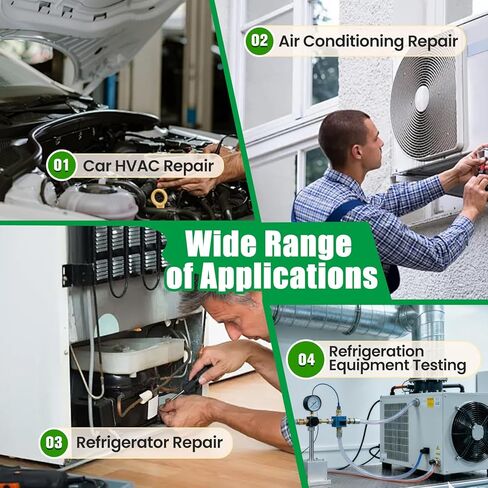 كاشف تسرب غاز التبريد من سوبر ستارز HVAC، مستشعر من الفولاذ المقاوم للصدأ، جهاز هالوجين فريون، كشف تكييف الهواء وتبريد السيارات، R22 R134a R410a CFCs HCFCs HFCs، ST-382P in Kuwait