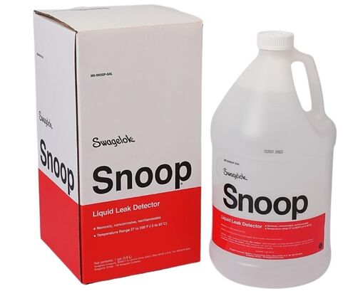 Swagelok MS-SNOOP-GAL سنوب كاشف تسرب السائل للسيارات والتسريبات الأخرى | 1 جالون (3.8 لتر) إعادة تعبئة بالجملة | تركيبة آمنة للأكسجين وغير قابلة للتآكل | 27 درجة فهرنهايت إلى 200 درجة فهرنهايت (-2 درجة مئوية إلى 93 درجة مئوية) | MIL-PRF-25567 مؤهل in Saudi Arabia