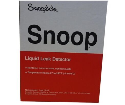 Swagelok MS-SNOOP-GAL سنوب كاشف تسرب السائل للسيارات والتسريبات الأخرى | 1 جالون (3.8 لتر) إعادة تعبئة بالجملة | تركيبة آمنة للأكسجين وغير قابلة للتآكل | 27 درجة فهرنهايت إلى 200 درجة فهرنهايت (-2 درجة مئوية إلى 93 درجة مئوية) | MIL-PRF-25567 مؤهل in Saudi Arabia