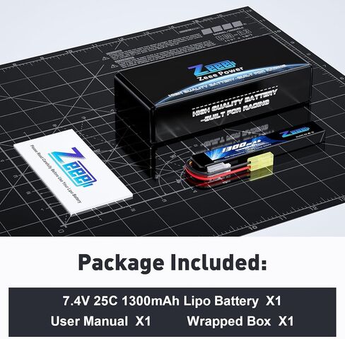 بطارية Zeee 2S Airsoft Lipo بقدرة 1300 مللي أمبير في الساعة 7.4 فولت 25C مع موصل تاميا صغير لبندقية مسدسات Airsoft in Saudi Arabia