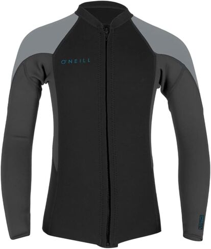 O'Neill Youth Reactor-2 2mm Front Zip Long Sleeve Jacket, Lightweight Warmth and Flexibility for All Water Activities in Saudi Arabia