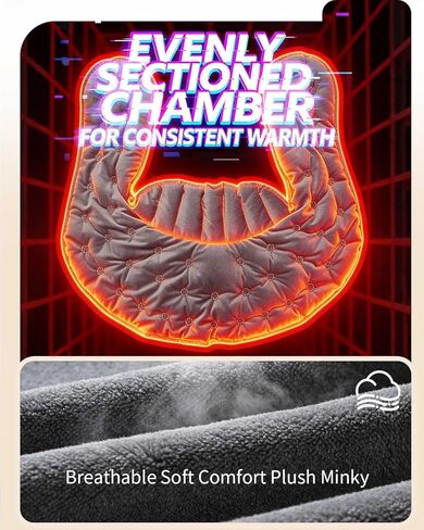 وسادة تسخين قابلة للاستخدام في الميكروويف من كومويل للرقبة والكتفين، حزمة حرارية رطبة مرجحة 3.3 رطل مع غطاء قابل للإزالة وقابل للغسل، لفافة رقبة ساخنة في الميكروويف لتخفيف آلام الظهر in Kuwait