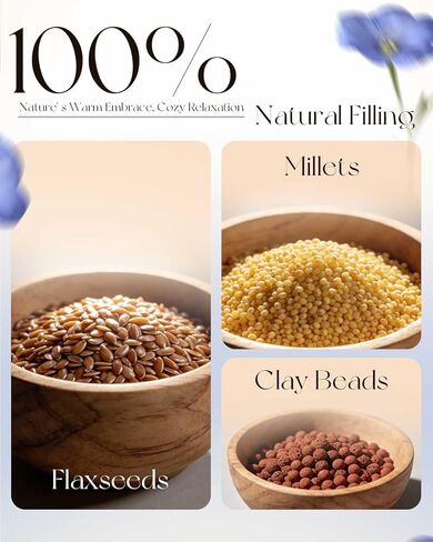 وسادة تسخين قابلة للاستخدام في الميكروويف من كومويل للرقبة والكتفين، حزمة حرارية رطبة مرجحة 3.3 رطل مع غطاء قابل للإزالة وقابل للغسل، لفافة رقبة ساخنة في الميكروويف لتخفيف آلام الظهر in Kuwait