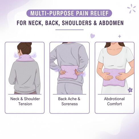 Premium Microwave Heating Pad - Soft Fabric for Muscle Comfort & Relaxation - Reusable Hot Pad for Neck, Back, Shoulder, and Abdomen in Kuwait