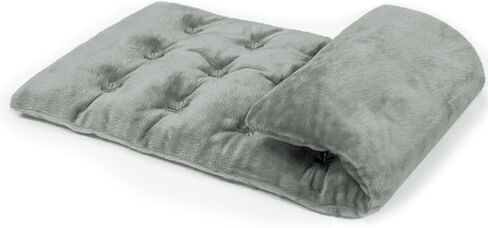 وسادة تدفئة بالميكروويف من كومويل مقاس 6 * 16 بوصة للرقبة والكتف وتشنجات الدورة الشهرية والظهر وسادة تدفئة رطبة محمولة مضغوطة دافئة، رمادي غير معطر in Kuwait