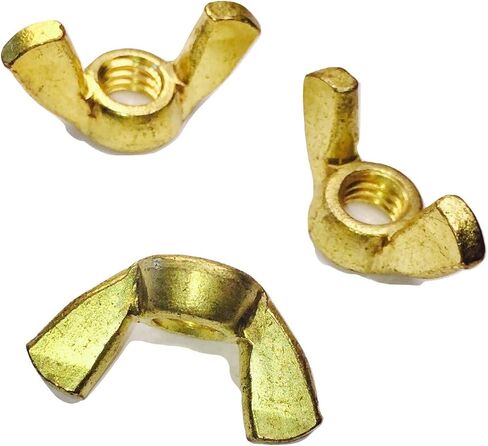 1/4-20 Wing Nut Solid Brass Butterfly Nut Pack 10-L8 in Kuwait