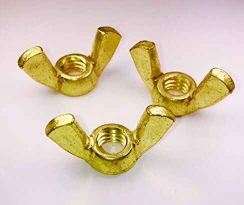 1/4-20 Wing Nut Solid Brass Butterfly Nut Pack 10-L8 in Kuwait