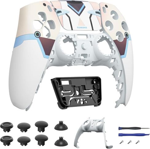 Touchpad Front Shell Compatible with PS5 Controller BDM-010 020 030 040 050, Replacement Faceplate Custom Touch Pad Cover Set and Decorative Trim Shell with Thumbsticks Kits for PS5 Controller in Kuwait