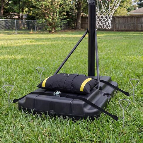 Basketball Goal Anchor, Heavy Duty Basketball Hoop Tie Down Kit, Court Setup Ground Stakes with Adjustable Straps for Mounting Trampoline Swing Tent in Kuwait