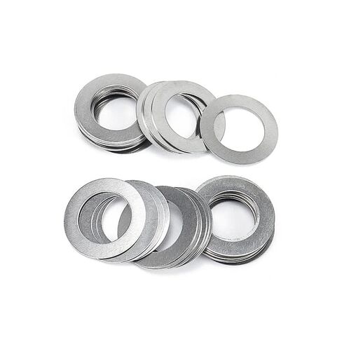 Flat Washers, 50Pcs 304 Stainless Steel Adjusting Ultrathin Shim Plain Gasket 0.1/0.2/0.3mm in Saudi Arabia