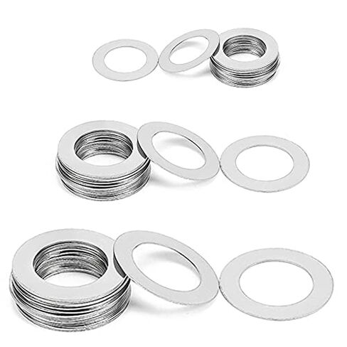 Flat Washers, 50Pcs 304 Stainless Steel Adjusting Ultrathin Shim Plain Gasket 0.1/0.2/0.3mm in Saudi Arabia