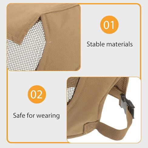 Ciieeo Full Steel Mesh Fencing Breathable Outdoor Protective Cover Style Anti-Impact Mud Color for Team Sports and Games in Kuwait