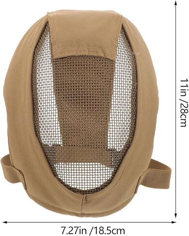 Full Face Fencing Mask Metal Mesh Protective Face Guard Breathable Steel Cage Cover for Outdoor Sports and Training in Kuwait