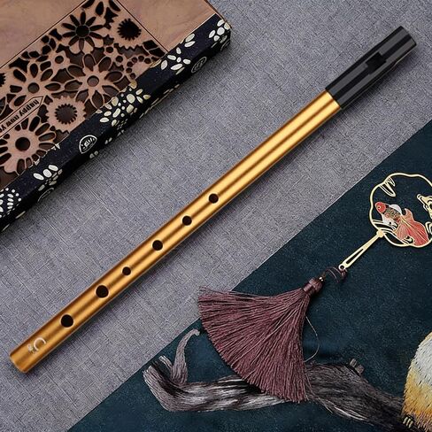 Key of C Whistle Hand Carved Flute Folk Wind Music Instrument Irish longitudinal flute Handmade Musical Instrument,Recommended for Beginners, Includes a Learning Manual-Brown in Saudi Arabia