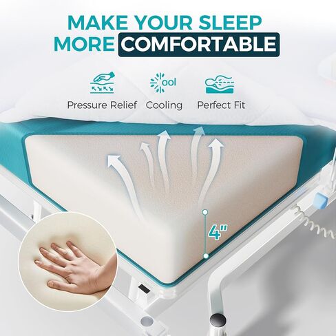 𝟐𝟎𝟐𝟔 𝐍𝐞𝐰 𝐔𝐩𝐠𝐫𝐚𝐝𝐞 3 Function Full Electric 600LBS Hospital Bed, Medical Equipment, Hospital Beds for Home or Hospital Use, Frame, Adjustable Medical Bed for Seniors in Saudi Arabia
