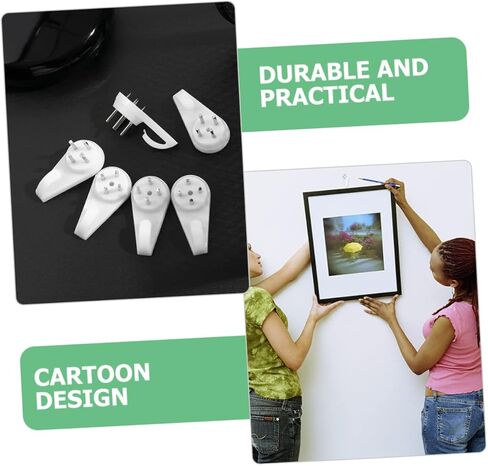 HOMSFOU 3sets Invisible Nail Hooks for Wall Durable Picture Hangers Traceless Design for Easy Hanging of Frames Artwork for Home Office Decor 25pcs*3 in Saudi Arabia