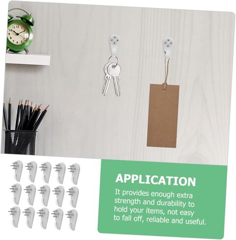 HOMSFOU 3sets Invisible Nail Hooks for Wall Durable Picture Hangers Traceless Design for Easy Hanging of Frames Artwork for Home Office Decor 25pcs*3 in Saudi Arabia
