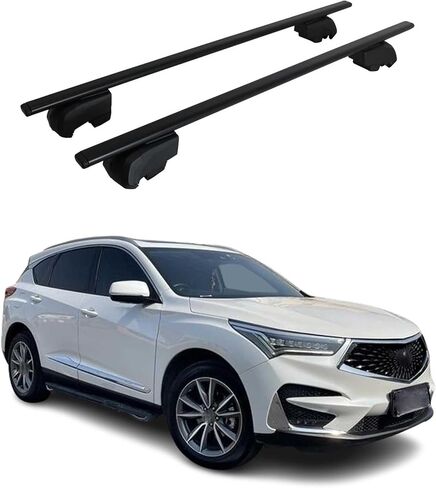 رفوف أو OMAC سقف الأمتعة حاملات الصليب الحديد لـ Acura RDX 2019-2024 Black 2PCS in Saudi Arabia