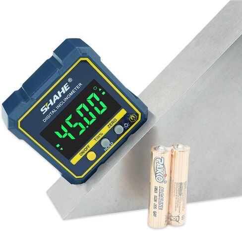 SHAHE مقياس زاوية رقمي منقلة مغناطيسية مقياس ميل مستوى زاوية مكتشف زاوية مكعب مستوى صندوق مع قاعدة مغناطيسية وإضاءة خلفية in Kuwait