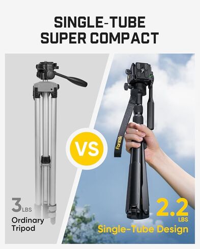 Fanttik DT10 Pro Laser Level Tripod, 2.2 Lbs Lightweight, 360° Flexible Pan Head, Quick Release Plate with 1/4"-20 Thread Mount, for Measurement Tools in Kuwait