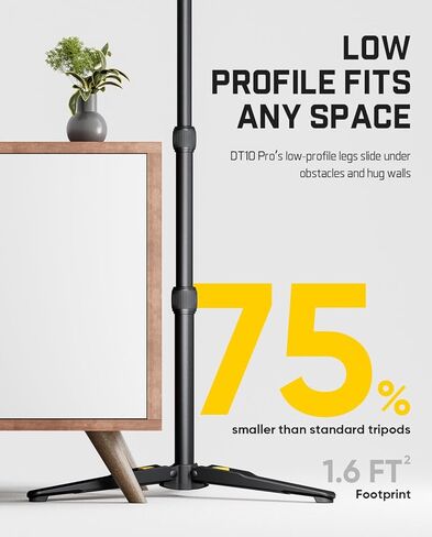 Fanttik DT10 Pro Laser Level Tripod, 2.2 Lbs Lightweight, 360° Flexible Pan Head, Quick Release Plate with 1/4"-20 Thread Mount, for Measurement Tools in Kuwait