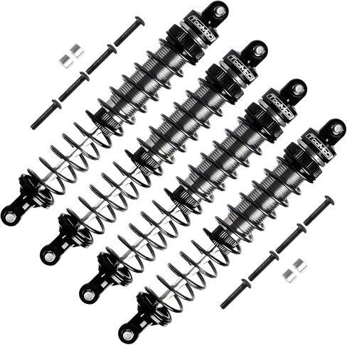 130mm RC Oil Shock Absorber Aluminium Big Bore Damper for 1/8 Arrma Losi Axial Tamiya Redcat Himoto HPI HSP Buggy Truck,Parts Upgrade Replace (Red) in Kuwait