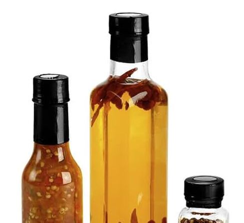 SKS Bottle & Packaging Shiny Black PVC Shrink Bands for Bottles - 52 mm x 55 mm Tamper Seals, Perforated Plastic Seals for Containers, Heat Shrink Bands, Food Safe, Hot Sauce Shrink Bands, Pack of 144 in Kuwait