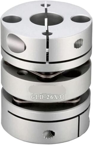 Flexible Coupling Shaft Aluminum Double Disc Coupling D26mm L30mm(D19 L24.5,6-12) in Kuwait