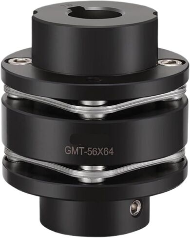 Steel Stepped Double Disc Coupling 45# Shaft Coupler Flexible(D56 L64mm,16-16) in Kuwait