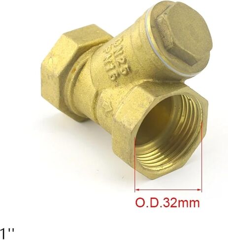 صمام فلتر نحاسي من النوع Y 1/2 بوصة 3/4 بوصة 1 بوصة 1-1/4 بوصة، خيط داخلي، DN15/DN20/DN25/DN32، مناسب للمياه (3/4 بوصة) in Saudi Arabia