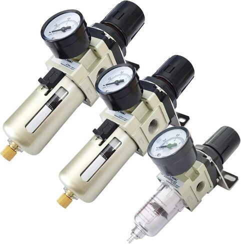 1 قطعة AW2000-02 AW3000-03 AW4000-04 منظم الضغط ضاغط فلتر الهواء تحكم فاصل الزيت التلقائي SM20PM20(AW4000-04 PC12-04، فلتر الألياف) in Saudi Arabia