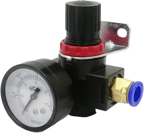 1Pcs BR200 BR3000 BR4000 Air Pressure Regulator 1/4" 3/8" 1/2"BSPT With Gauge And Bracket Relief Valve(BR4000 PC12-04) in Saudi Arabia